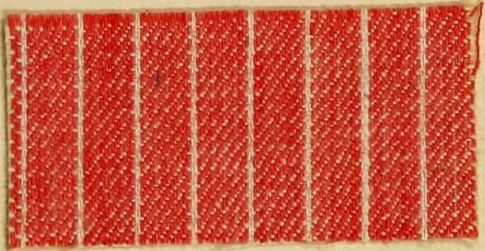 An illustration from The coal tar colours of Farbwerke vorm. Meister Lucius & Brüning : Hoechst on Main : and their application in dyeing cotton and other vegetable fibres, 1907, leaf 56
