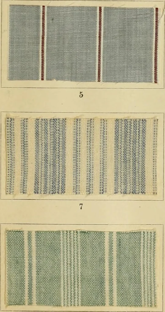 An illustration from The coal tar colours of Farbwerke vorm. Meister Lucius & Brüning : Hoechst on Main : and their application in dyeing cotton and other vegetable fibres, 1907, leaf 58