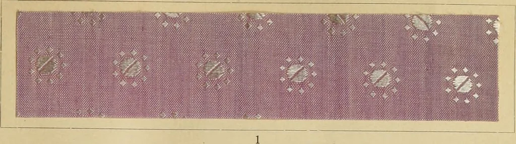 An illustration from The coal tar colours of Farbwerke vorm. Meister Lucius & Brüning : Hoechst on Main : and their application in dyeing cotton and other vegetable fibres, 1907, leaf 66