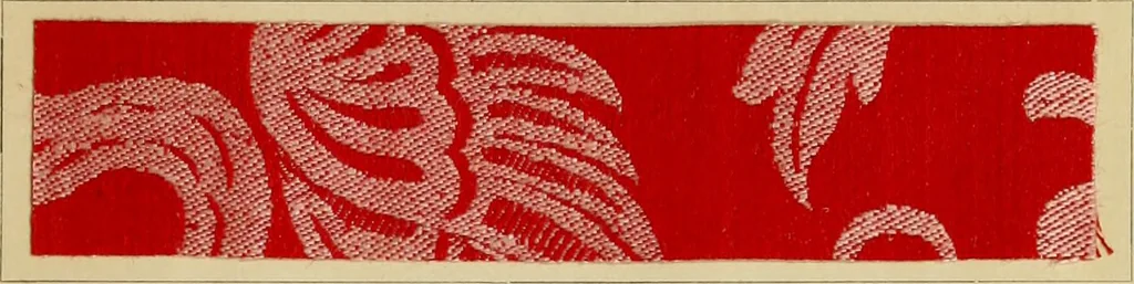 An illustration from The coal tar colours of Farbwerke vorm. Meister Lucius & Brüning : Hoechst on Main : and their application in dyeing cotton and other vegetable fibres, 1907, leaf 82