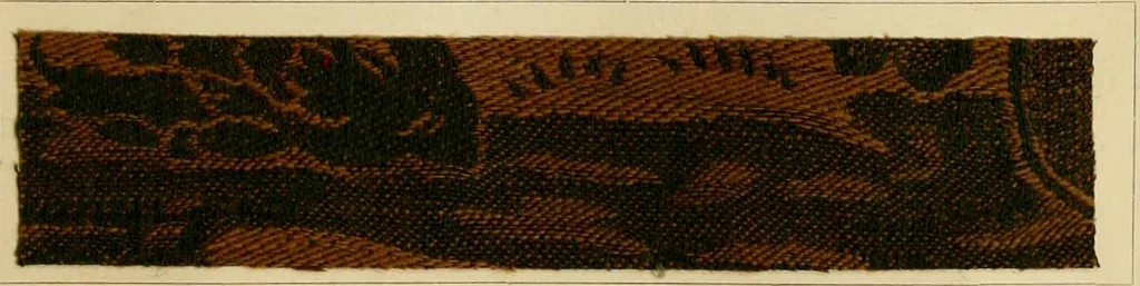 An illustration from The coal tar colours of Farbwerke vorm. Meister Lucius & Brüning : Hoechst on Main : and their application in dyeing cotton and other vegetable fibres, 1907, leaf 82