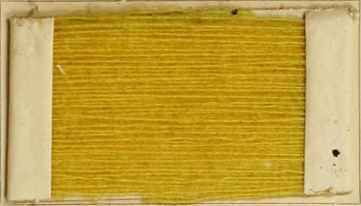 An illustration from The coal tar colours of Farbwerke vorm. Meister Lucius & Brüning, Hoechst on Main, Germany and their application in wool dyeing, 1910, leaf 40
