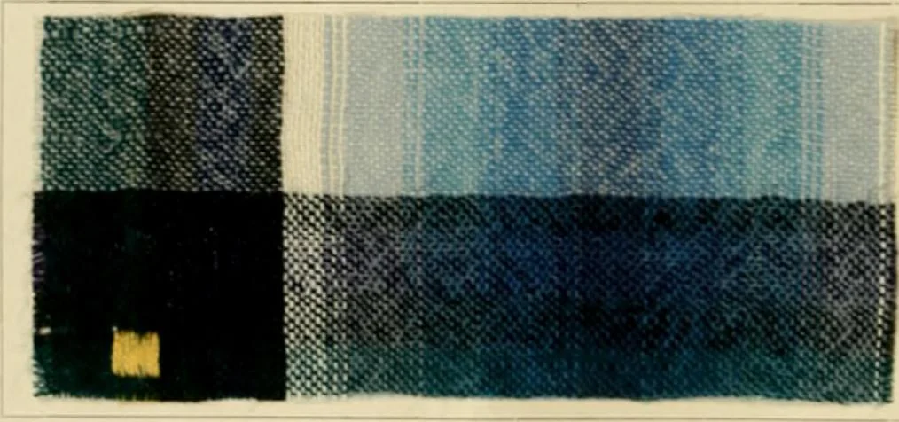 An illustration from The coal tar colours of Farbwerke vorm. Meister Lucius & Brüning, Hoechst on Main, Germany and their application in wool dyeing, 1910, leaf 49