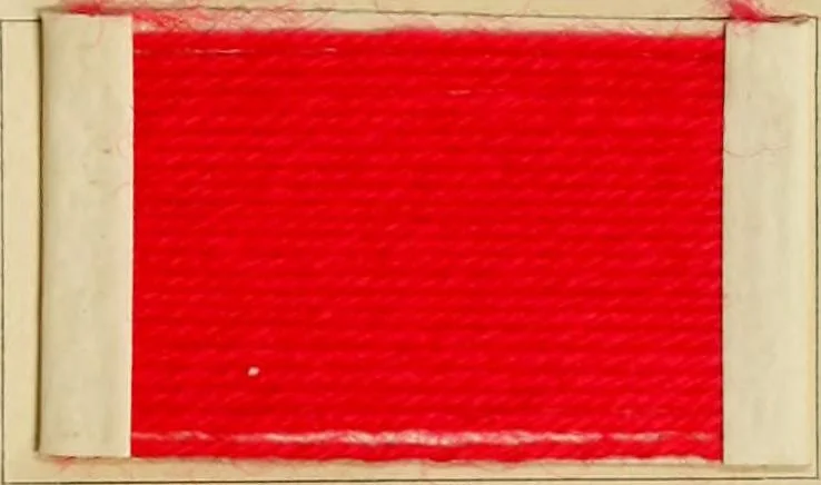 An illustration from The coal tar colours of Farbwerke vorm. Meister Lucius & Brüning, Hoechst on Main, Germany and their application in wool dyeing, 1910, leaf 66