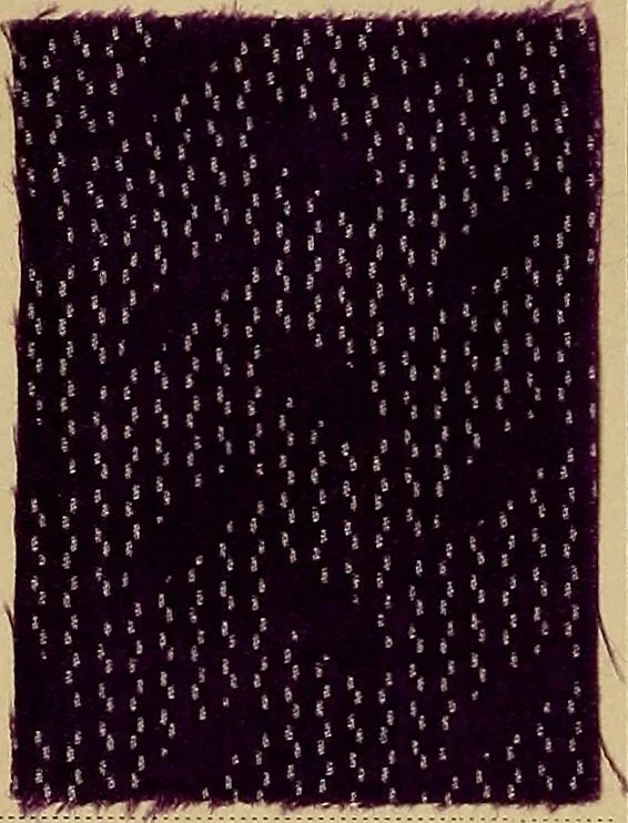 An illustration from The coal tar colours of Farbwerke vorm. Meister, Lucius & Brüning, Hoechst on Main, Germany, applied in calico printing, 1908, leaf 123