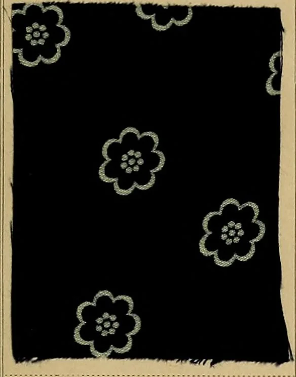 An illustration from The coal tar colours of Farbwerke vorm. Meister, Lucius & Brüning, Hoechst on Main, Germany, applied in calico printing, 1908, leaf 124