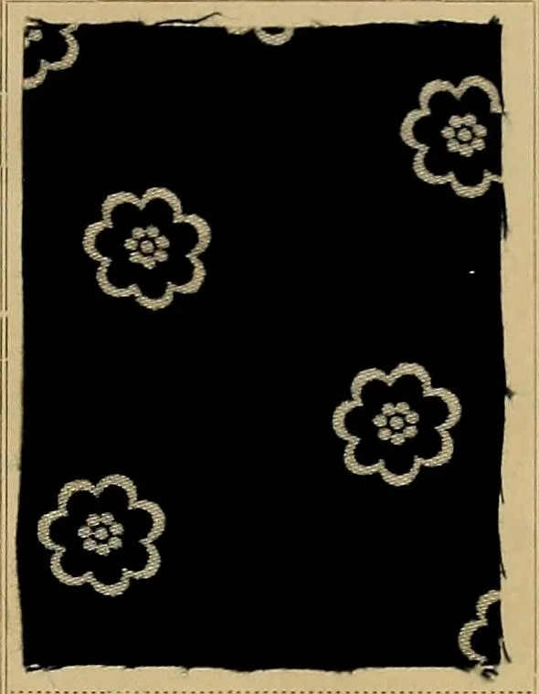 An illustration from The coal tar colours of Farbwerke vorm. Meister, Lucius & Brüning, Hoechst on Main, Germany, applied in calico printing, 1908, leaf 124