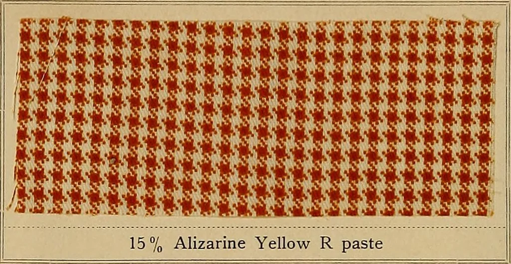 An illustration from The coal tar colours of Farbwerke vorm. Meister, Lucius & Brüning, Hoechst on Main, Germany, applied in calico printing, 1908, leaf 145