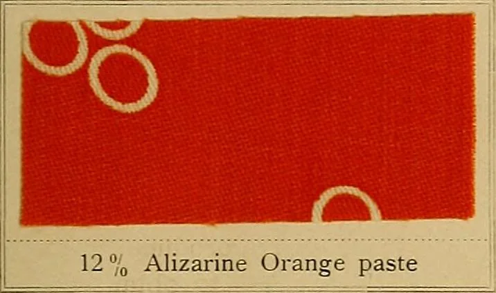 An illustration from The coal tar colours of Farbwerke vorm. Meister, Lucius & Brüning, Hoechst on Main, Germany, applied in calico printing, 1908, leaf 146