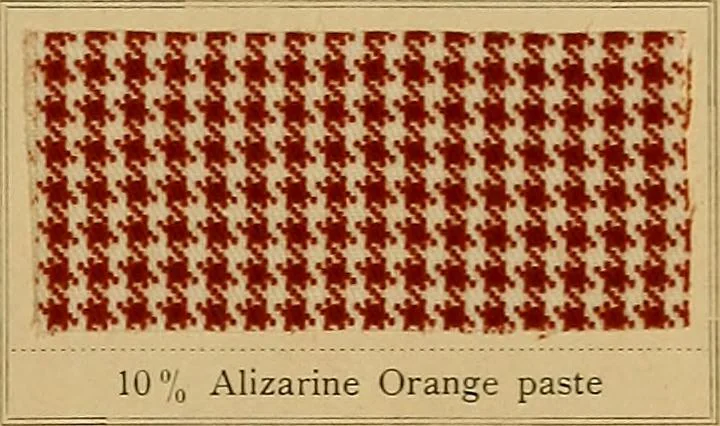 An illustration from The coal tar colours of Farbwerke vorm. Meister, Lucius & Brüning, Hoechst on Main, Germany, applied in calico printing, 1908, leaf 146