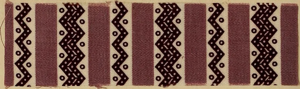 An illustration from The coal tar colours of Farbwerke vorm. Meister, Lucius & Brüning, Hoechst on Main, Germany, applied in calico printing, 1908, leaf 151