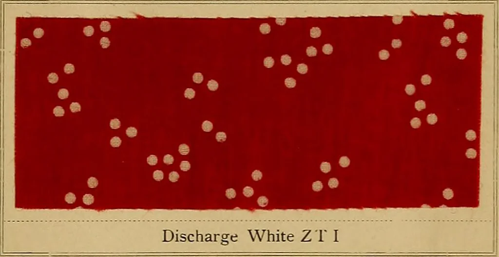 An illustration from The coal tar colours of Farbwerke vorm. Meister, Lucius & Brüning, Hoechst on Main, Germany, applied in calico printing, 1908, leaf 184