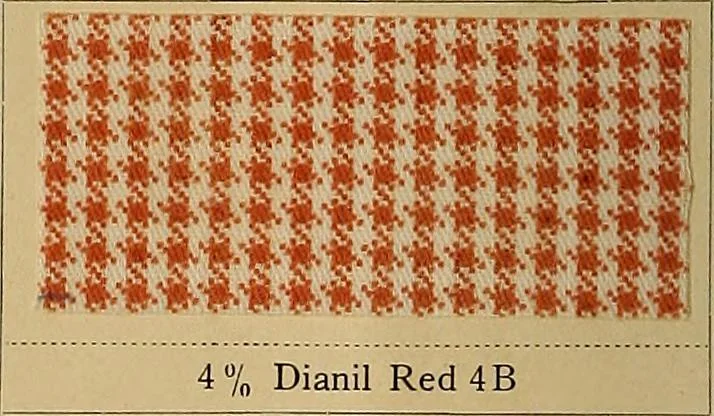 An illustration from The coal tar colours of Farbwerke vorm. Meister, Lucius & Brüning, Hoechst on Main, Germany, applied in calico printing, 1908, leaf 205