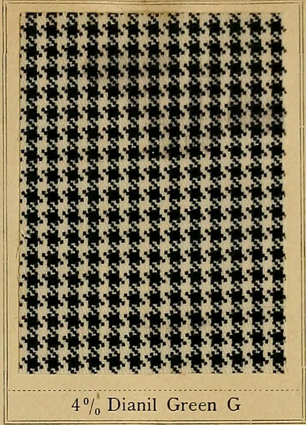 An illustration from The coal tar colours of Farbwerke vorm. Meister, Lucius & Brüning, Hoechst on Main, Germany, applied in calico printing, 1908, leaf 206