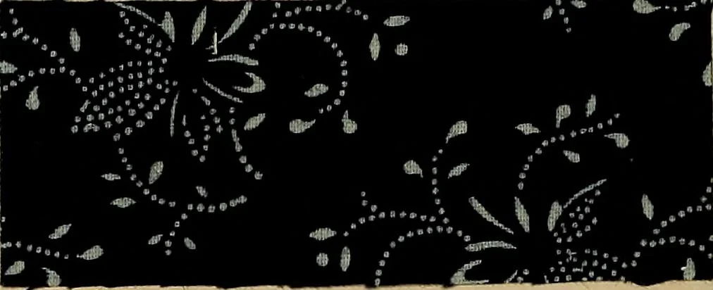An illustration from The coal tar colours of Farbwerke vorm. Meister, Lucius & Brüning, Hoechst on Main, Germany, applied in calico printing, 1908, leaf 291