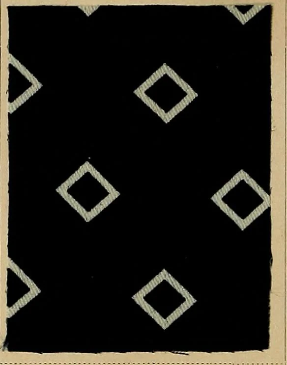An illustration from The coal tar colours of Farbwerke vorm. Meister, Lucius & Brüning, Hoechst on Main, Germany, applied in calico printing, 1908, leaf 295