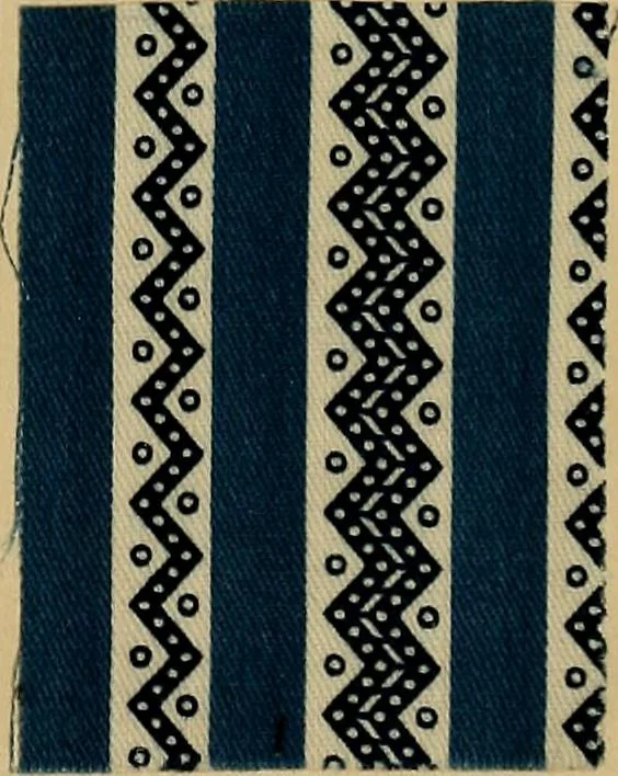An illustration from The coal tar colours of Farbwerke vorm. Meister, Lucius & Brüning, Hoechst on Main, Germany, applied in calico printing, 1908, leaf 298