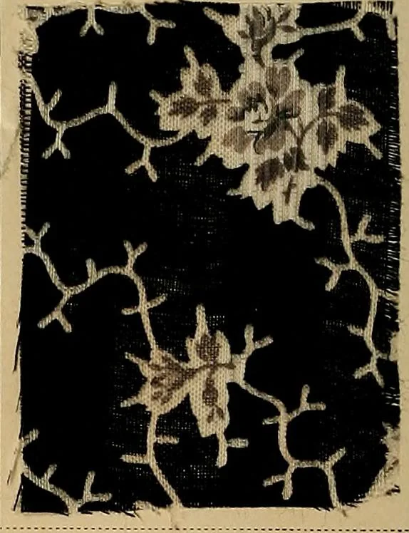 An illustration from The coal tar colours of Farbwerke vorm. Meister, Lucius & Brüning, Hoechst on Main, Germany, applied in calico printing, 1908, leaf 315