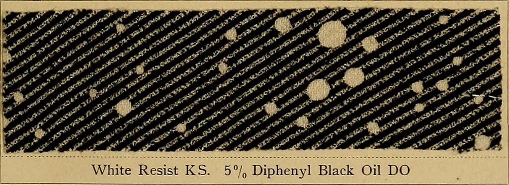 An illustration from The coal tar colours of Farbwerke vorm. Meister, Lucius & Brüning, Hoechst on Main, Germany, applied in calico printing, 1908, leaf 318