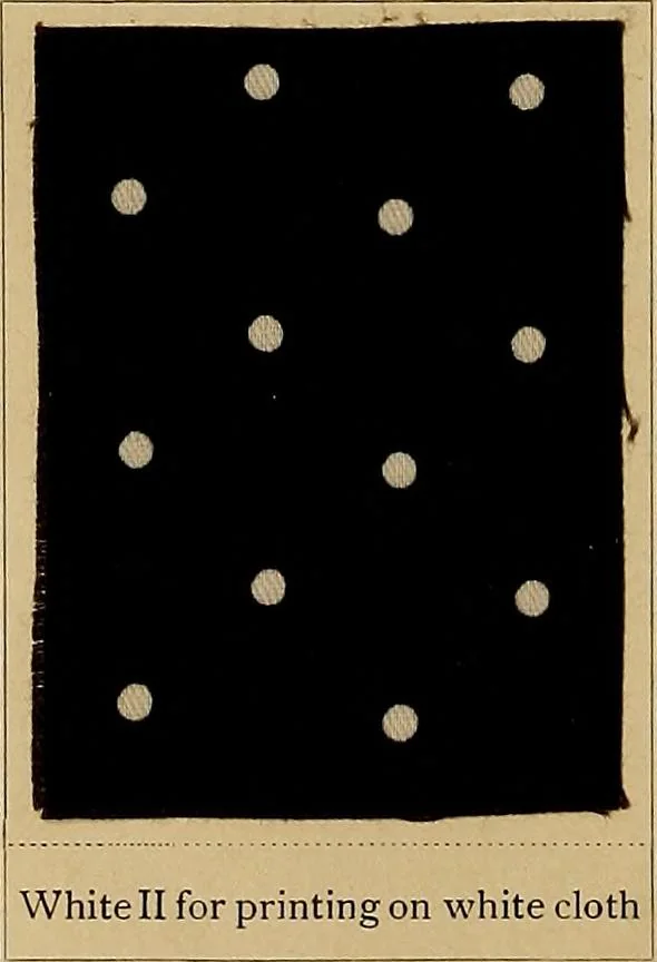 An illustration from The coal tar colours of Farbwerke vorm. Meister, Lucius & Brüning, Hoechst on Main, Germany, applied in calico printing, 1908, leaf 323
