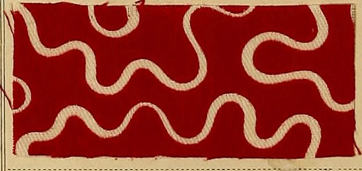 An illustration from The coal tar colours of Farbwerke vorm. Meister, Lucius & Brüning, Hoechst on Main, Germany, applied in calico printing, 1908, leaf 339