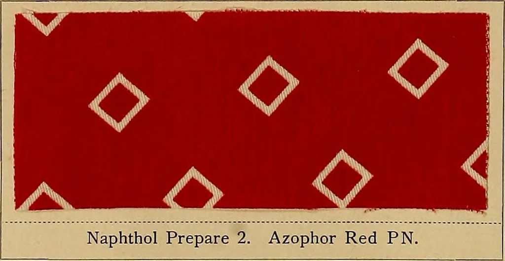 An illustration from The coal tar colours of Farbwerke vorm. Meister, Lucius & Brüning, Hoechst on Main, Germany, applied in calico printing, 1908, leaf 345