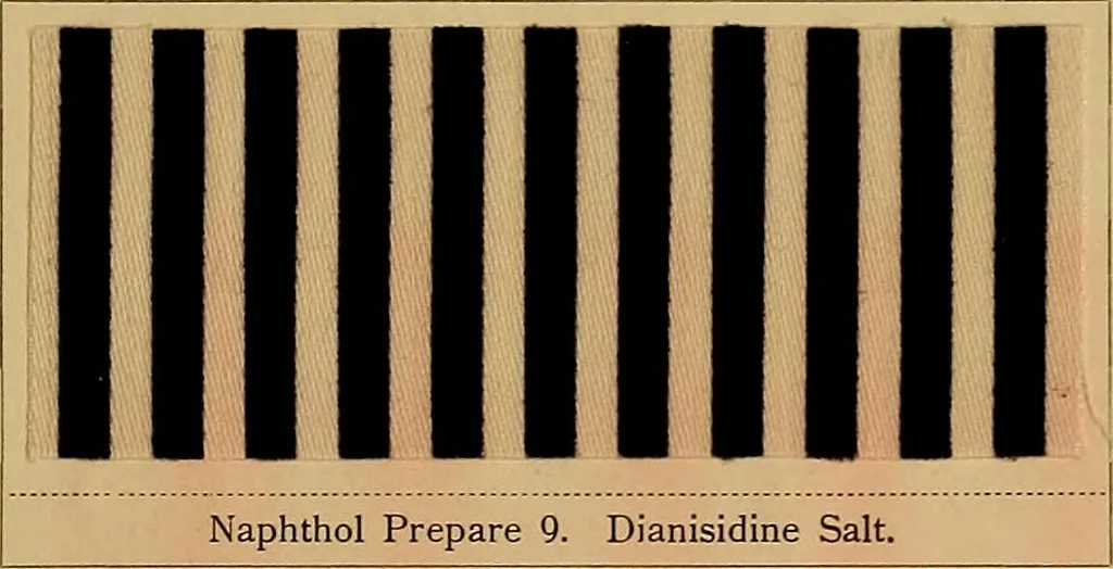 An illustration from The coal tar colours of Farbwerke vorm. Meister, Lucius & Brüning, Hoechst on Main, Germany, applied in calico printing, 1908, leaf 350