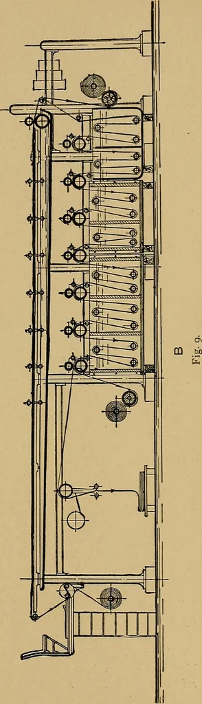 An illustration from The coal tar colours of Farbwerke vorm. Meister, Lucius & Brüning, Hoechst on Main, Germany, applied in calico printing, 1908, leaf 36