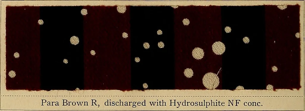 An illustration from The coal tar colours of Farbwerke vorm. Meister, Lucius & Brüning, Hoechst on Main, Germany, applied in calico printing, 1908, leaf 365