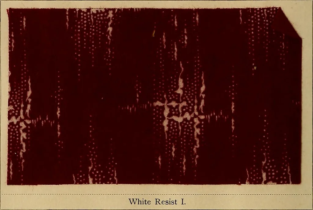An illustration from The coal tar colours of Farbwerke vorm. Meister, Lucius & Brüning, Hoechst on Main, Germany, applied in calico printing, 1908, leaf 367