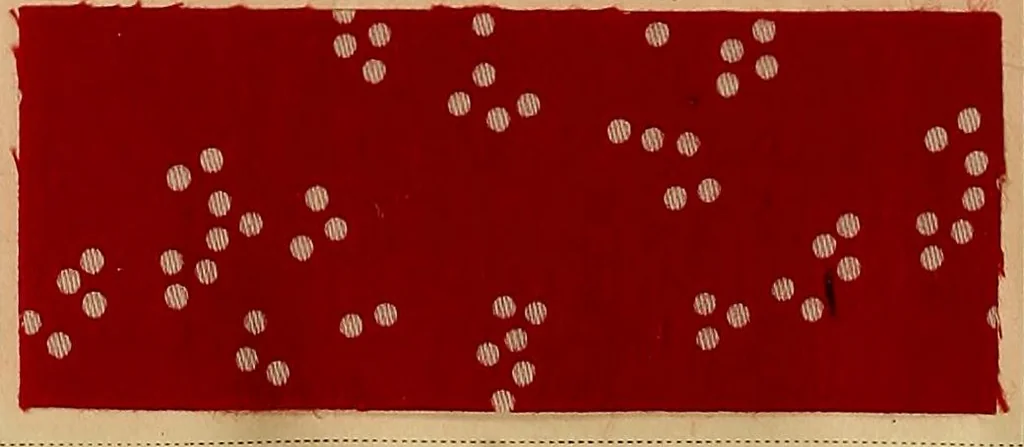 An illustration from The coal tar colours of Farbwerke vorm. Meister, Lucius & Brüning, Hoechst on Main, Germany, applied in calico printing, 1908, leaf 369