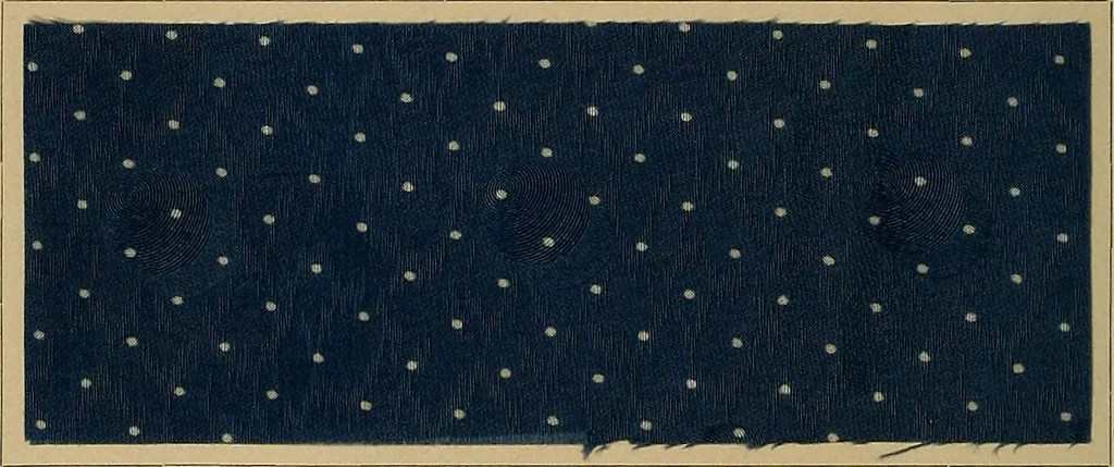 An illustration from The coal tar colours of Farbwerke vorm. Meister, Lucius & Brüning, Hoechst on Main, Germany, applied in calico printing, 1908, leaf 39
