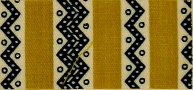 An illustration from The coal tar colours of Farbwerke vorm. Meister, Lucius & Brüning, Hoechst on Main, Germany, applied in calico printing, 1908, leaf 98
