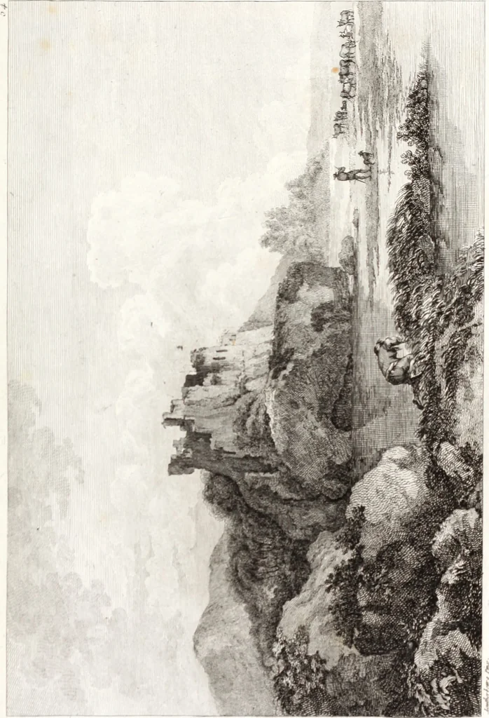 An illustration from Collection de cent-vingt estampes, gravée d'après les tableaux & dessins qui composoient le cabinet de m. Poullain ... précédée d'un abrégé historique de la vie des auteurs qui la composent ... Cette suite a été exécutée sous la direction du sieur Fr. Basan ... par de jeunes artistes des deux sexes, dont les talens se font connoître & accroissent de jour en jour. Le sr. Moitte ... en avoit fait les dessins, d'après les tableaux .., 1781, leaf 134
