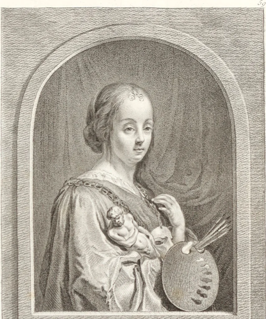 An illustration from Collection de cent-vingt estampes, gravée d'après les tableaux & dessins qui composoient le cabinet de m. Poullain ... précédée d'un abrégé historique de la vie des auteurs qui la composent ... Cette suite a été exécutée sous la direction du sieur Fr. Basan ... par de jeunes artistes des deux sexes, dont les talens se font connoître & accroissent de jour en jour. Le sr. Moitte ... en avoit fait les dessins, d'après les tableaux .., 1781, leaf 144