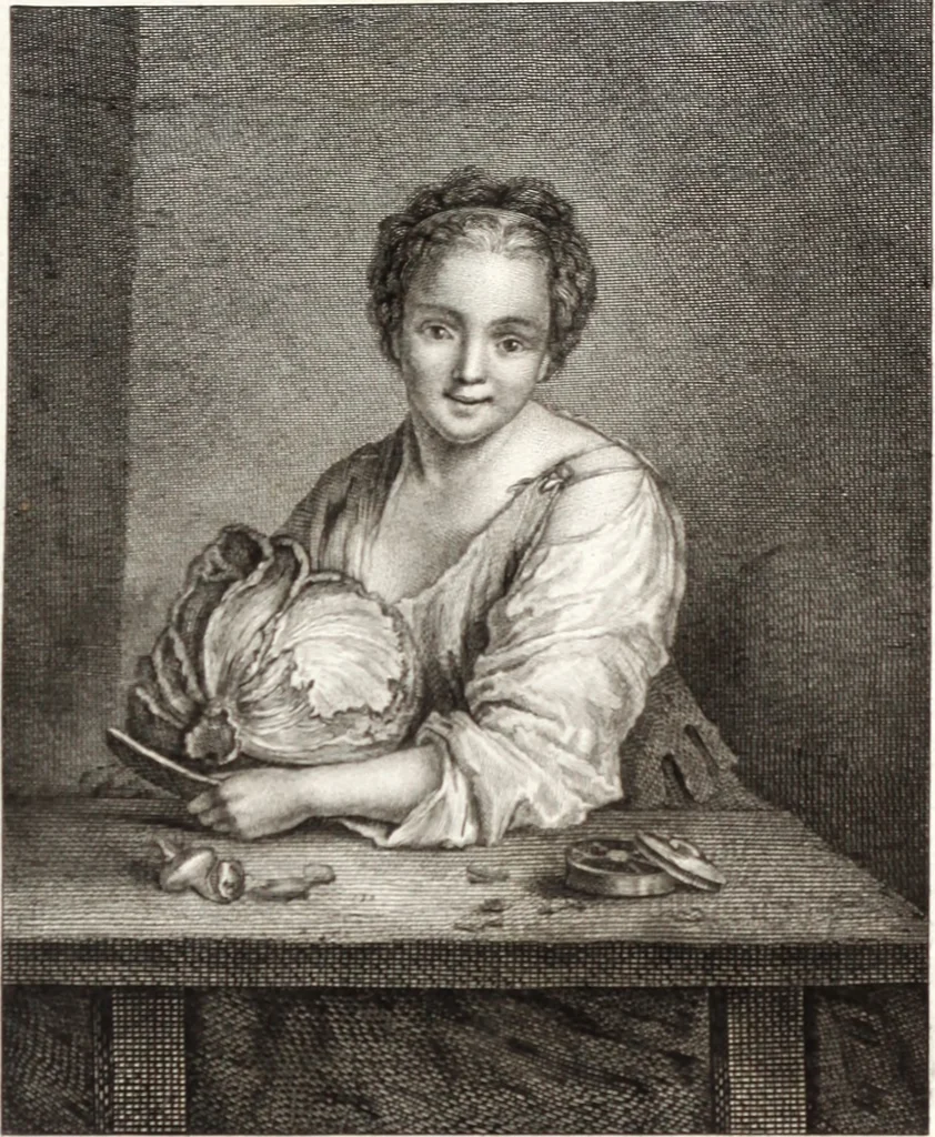 An illustration from Collection de cent-vingt estampes, gravée d'après les tableaux & dessins qui composoient le cabinet de m. Poullain ... précédée d'un abrégé historique de la vie des auteurs qui la composent ... Cette suite a été exécutée sous la direction du sieur Fr. Basan ... par de jeunes artistes des deux sexes, dont les talens se font connoître & accroissent de jour en jour. Le sr. Moitte ... en avoit fait les dessins, d'après les tableaux .., 1781, leaf 200