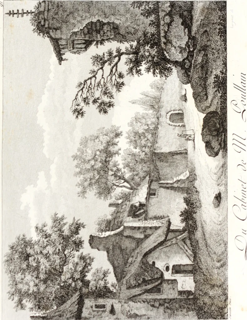 An illustration from Collection de cent-vingt estampes, gravée d'après les tableaux & dessins qui composoient le cabinet de m. Poullain ... précédée d'un abrégé historique de la vie des auteurs qui la composent ... Cette suite a été exécutée sous la direction du sieur Fr. Basan ... par de jeunes artistes des deux sexes, dont les talens se font connoître & accroissent de jour en jour. Le sr. Moitte ... en avoit fait les dessins, d'après les tableaux .., 1781, leaf 202