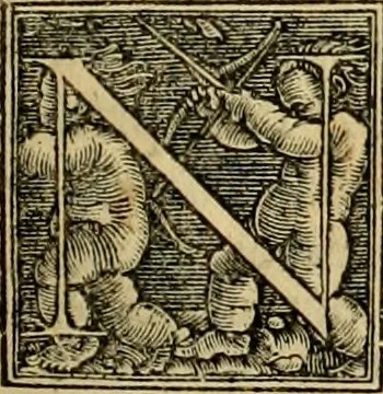 An illustration from Codicis Theodosiani libri XVI : qivbus [sic] svnt ipsorvm principvm avtoritate adiectae novellae Theodosij, Valentiniani, Martiani, Maioriani, Seueri, Caij Institutionum lib. II, Iulij Pauli Receptarum sententiarum lib. V, Gregoriani Codicis lib. V, Hermogeniani lib. I, Papiniani Tit. I : hiis nos adiecimvs ex vetustissimis bibliothecis, eò quod ad ius ciuile pertinerent, & alterius etiam responsa passim in Pandectis legerentur, L. Volusij Metiani lib. de Asse, Iulij Frontini lib. de Controuersijs limitum, cum Aggeni Vrbici Commentarijs, 1528, leaf 174