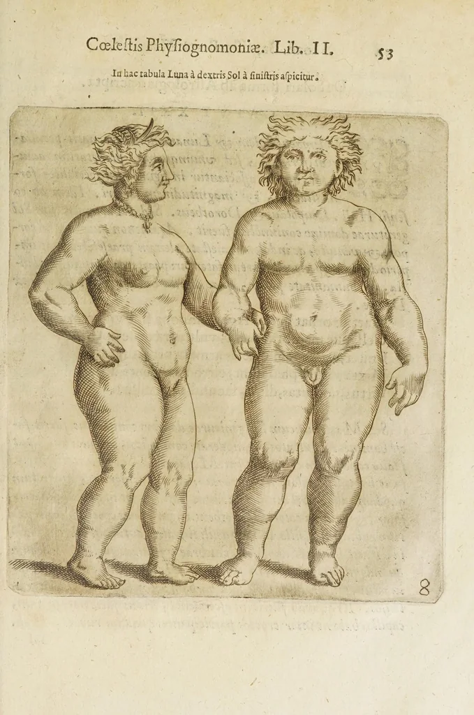 An illustration from Coelestis physiognomoniae libri sex Ioan. Baptistae Portae Neapolitani : vnde quis facile ex humani vultus extima inspectione, poterit ex coniectura futura praesagire : in quibus etiam astrologia refellitur, & inanis, & imaginaria demonstratur, 1603, leaf 61