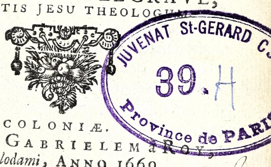 An illustration from Coelum empyreum : non vanis & fictis constellationum monstris belluatum, sed divum domus domini Jesu Christi, ejusque illibatae virginis matris Mariae, sanctorum apostolorum ... splendide illustratum : omnibus verbi Dei ecclesiastis, ad honestos mores, & divinos amores auditorum animis inserendos, morali doctrina, sacra ac profana historia lucubratum, 1669, leaf 9