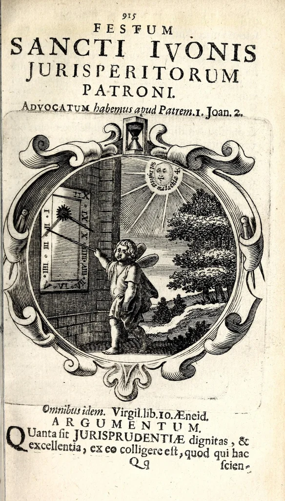 An illustration from Coelum empyreum : non vanis & fictis constellationum monstris belluatum, sed divum domus domini Jesu Christi, ejusque illibatae virginis matris Mariae, sanctorum apostolorum ... splendide illustratum : omnibus verbi Dei ecclesiastis, ad honestos mores, & divinos amores auditorum animis inserendos, morali doctrina, sacra ac profana historia lucubratum, 1669, leaf 105