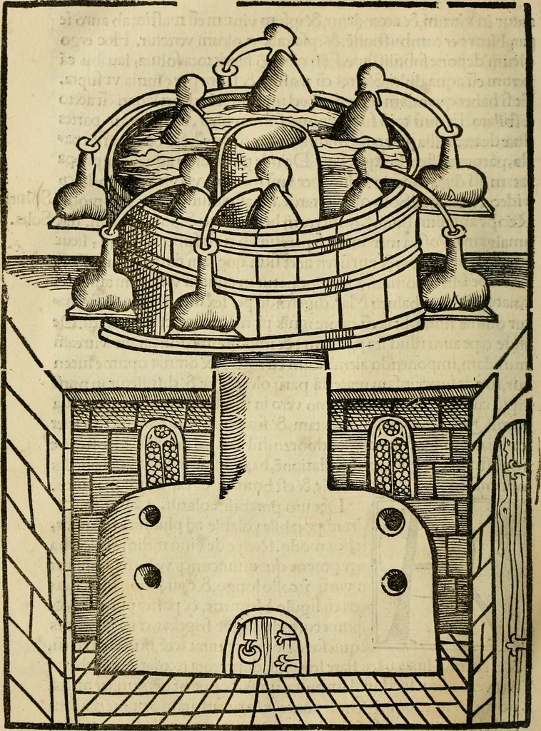 An illustration from Coelum philosophorum seu de secretis naturae liber, 1528, leaf 105