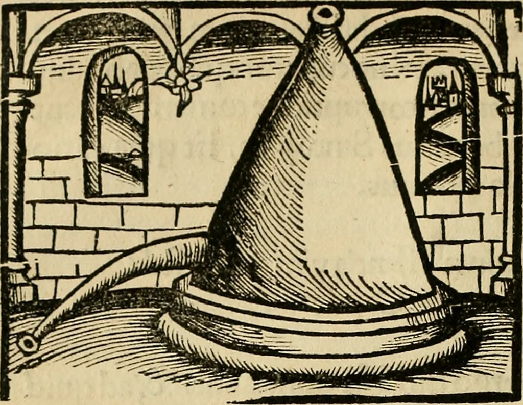 An illustration from Coelum philosophorum seu de secretis naturae liber, 1528, leaf 13