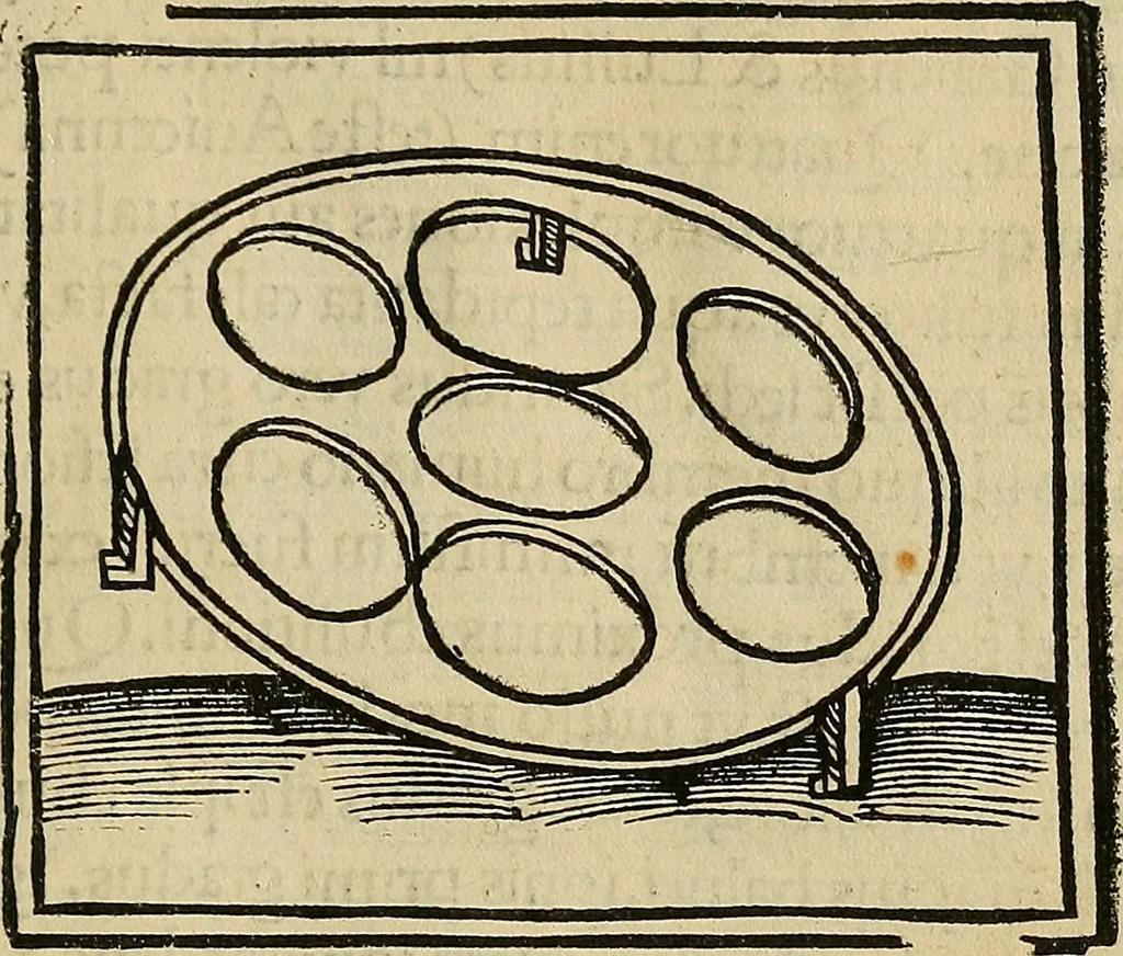 An illustration from Coelum philosophorum seu de secretis naturae liber, 1528, leaf 14