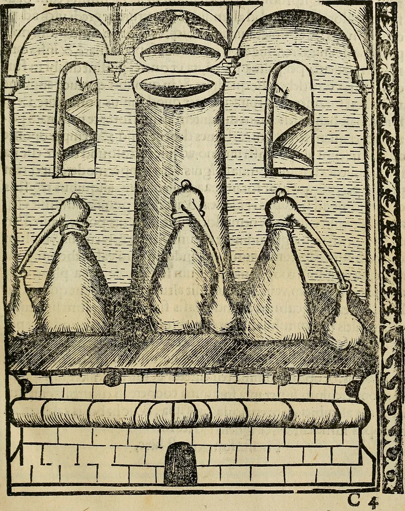 An illustration from Coelum philosophorum seu de secretis naturae liber, 1528, leaf 34