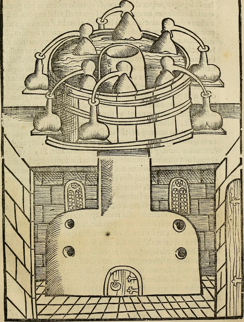 An illustration from Coelum philosophorum seu de secretis naturae liber, 1528, leaf 36