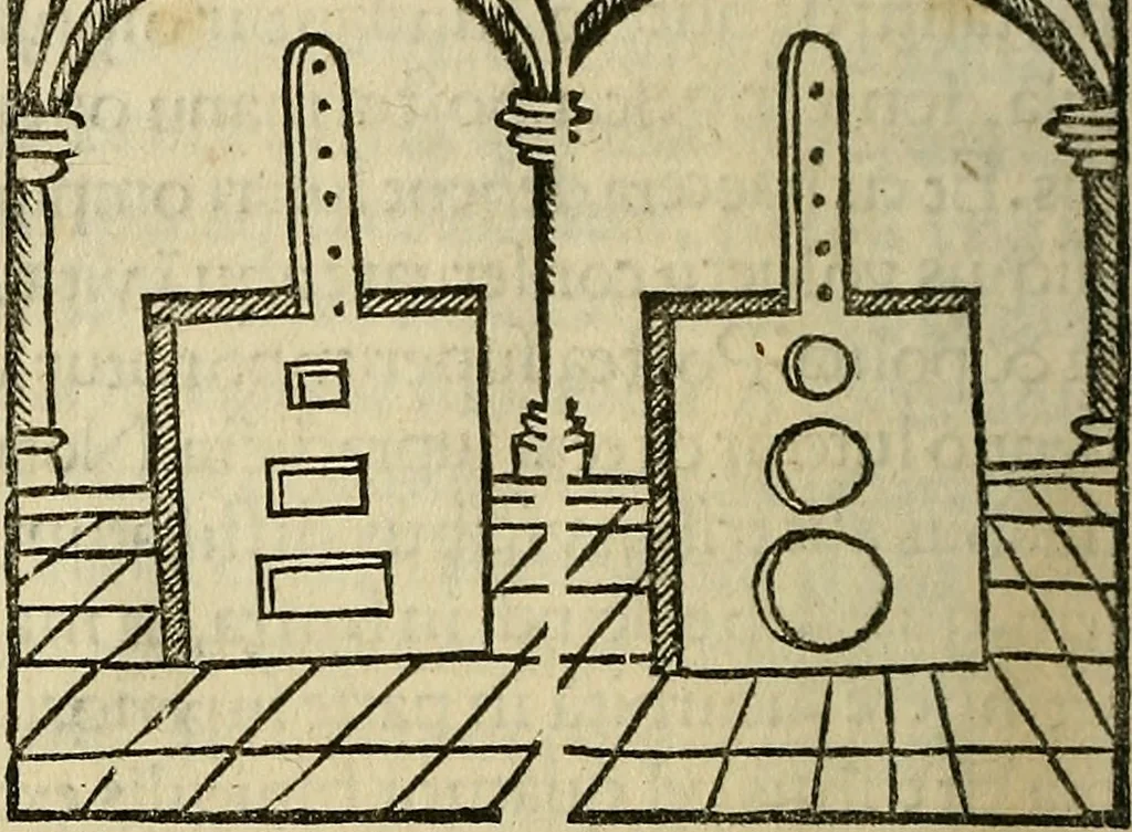 An illustration from Coelum philosophorum seu de secretis naturae liber, 1528, leaf 39
