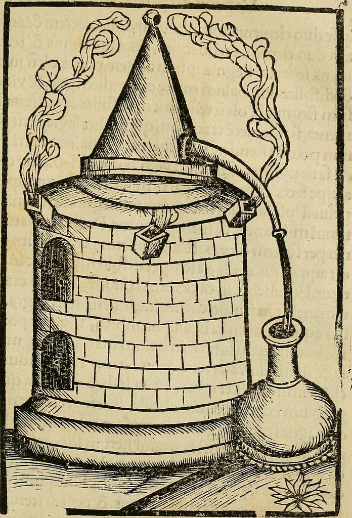 An illustration from Coelum philosophorum seu de secretis naturae liber, 1528, leaf 50