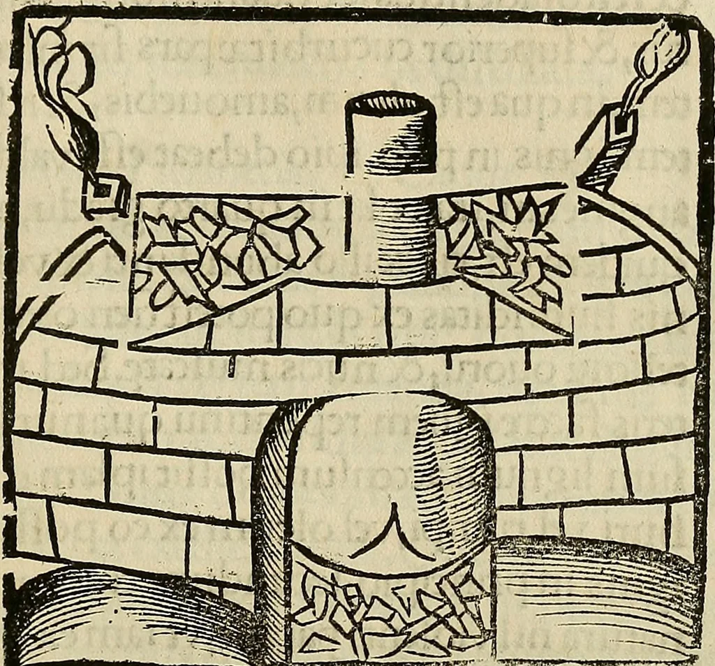 An illustration from Coelum philosophorum seu de secretis naturae liber, 1528, leaf 64
