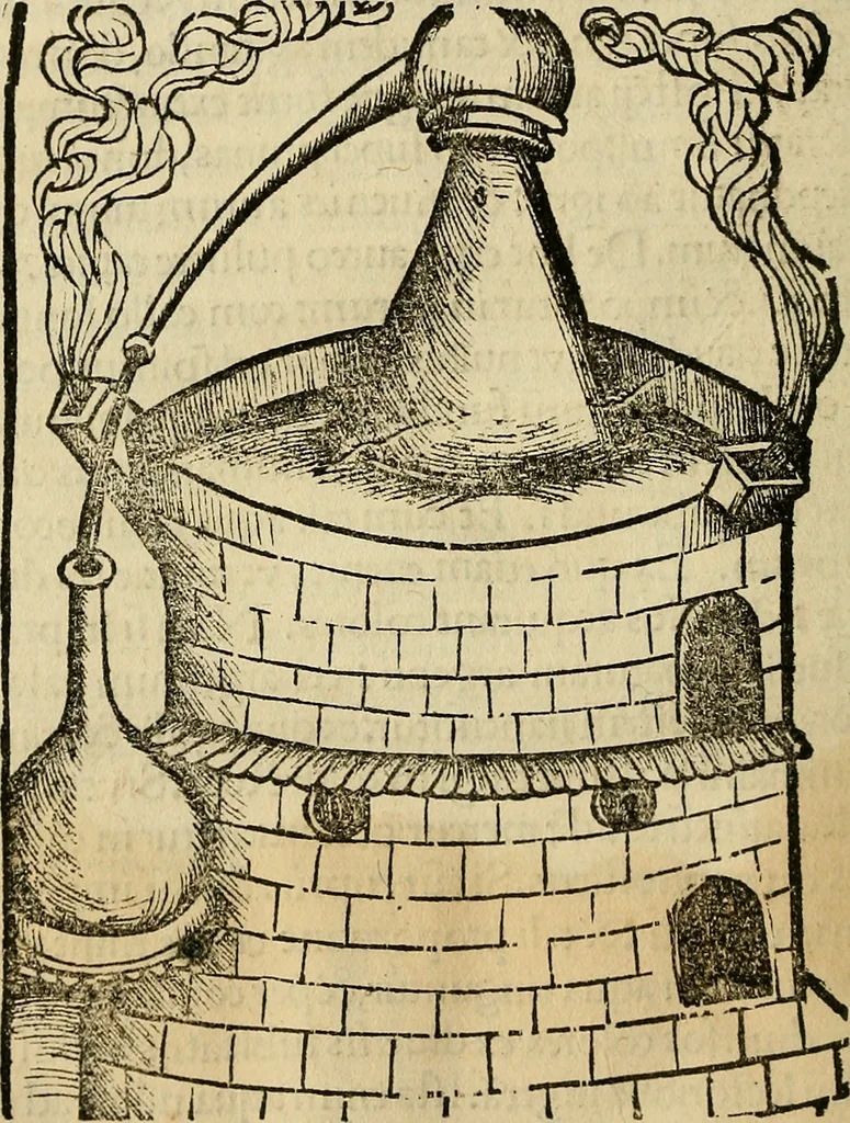 An illustration from Coelum philosophorum seu de secretis naturae liber, 1528, leaf 73